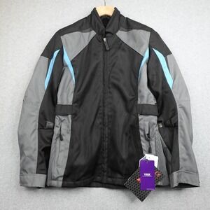 BILT Calypso 2 Womens Motorcycle Jacket XS Black Gray Mesh Moto Riding Padded